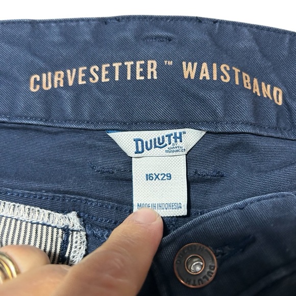 Duluth Trading Co Blue Ankle Cropped Jeans - Picture 3 of 6